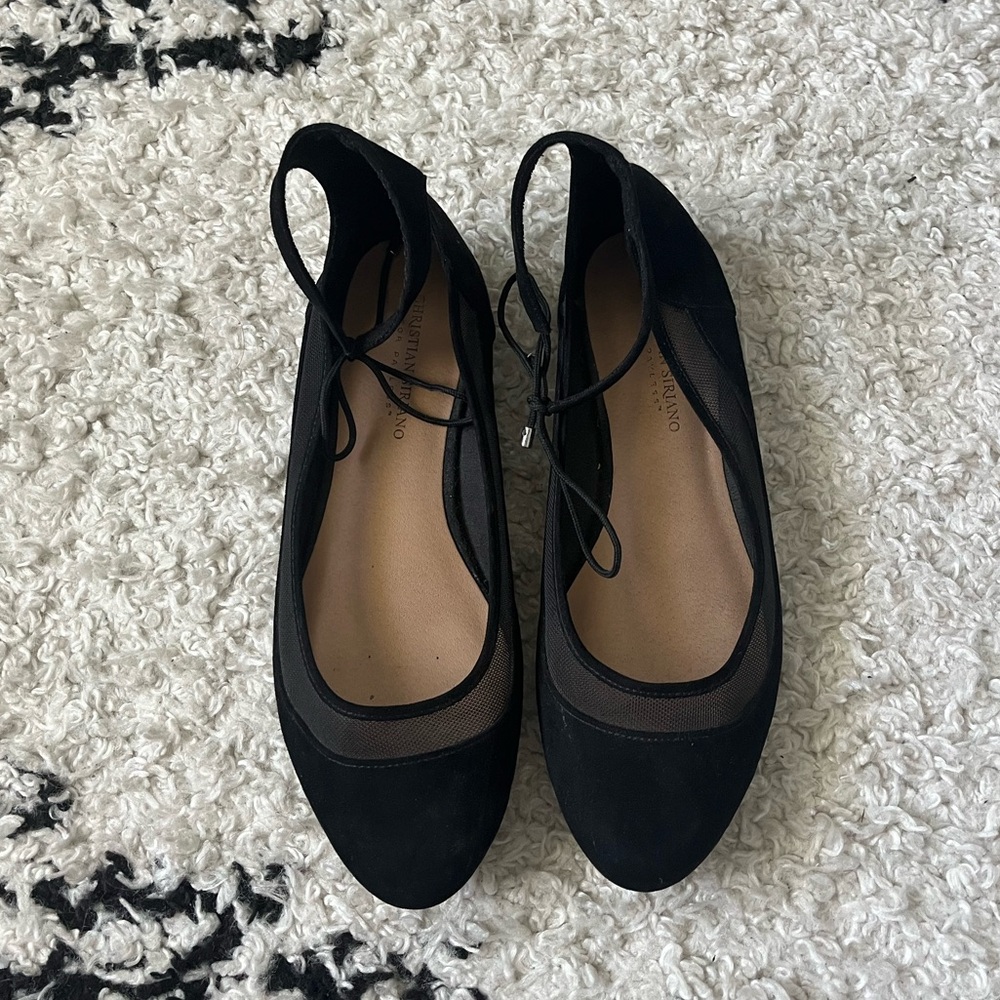 Christian Seriano Black Flats Shoes